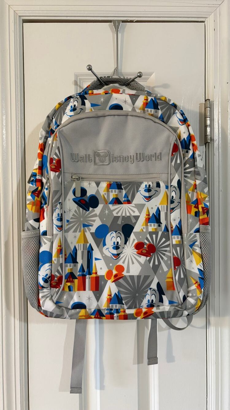 Walt Disney World Mickey Backpack – Park Bag, Travel, School, USB Charging Port